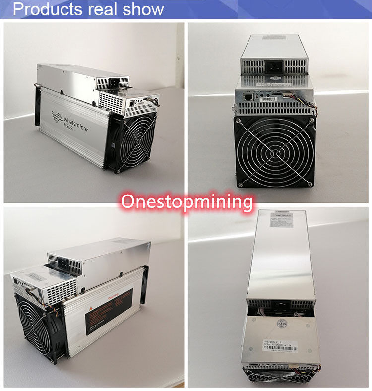 Microbt Whatsminer M30s+ 100th/S Bitcoin Miner Algorytm Asic SHA-256 z zasilaczem 34W